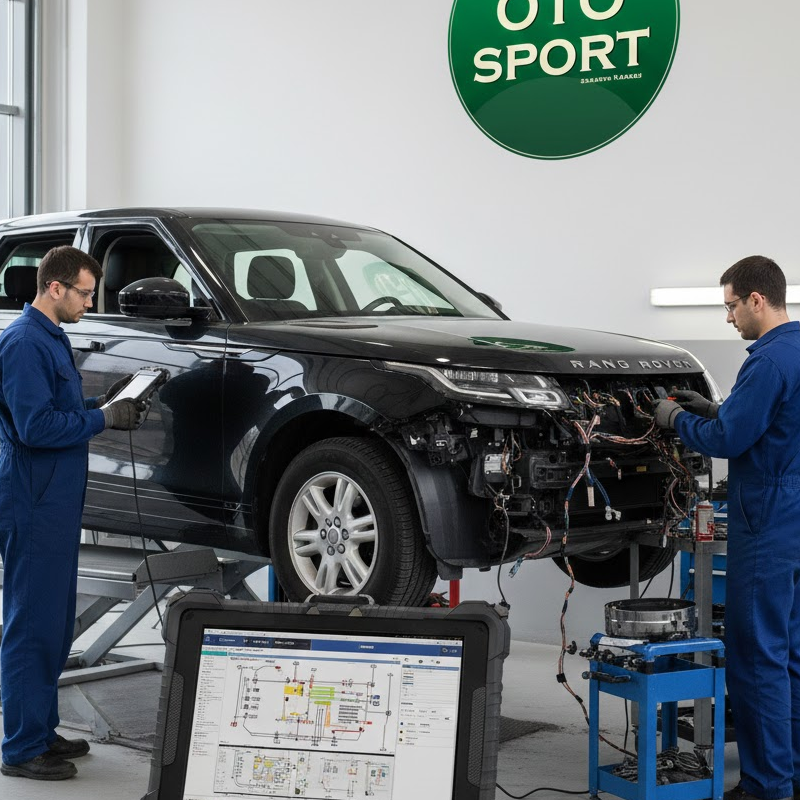 Oto Sport, Land Rover elektronik arızalarını tespit eder ve onarır.