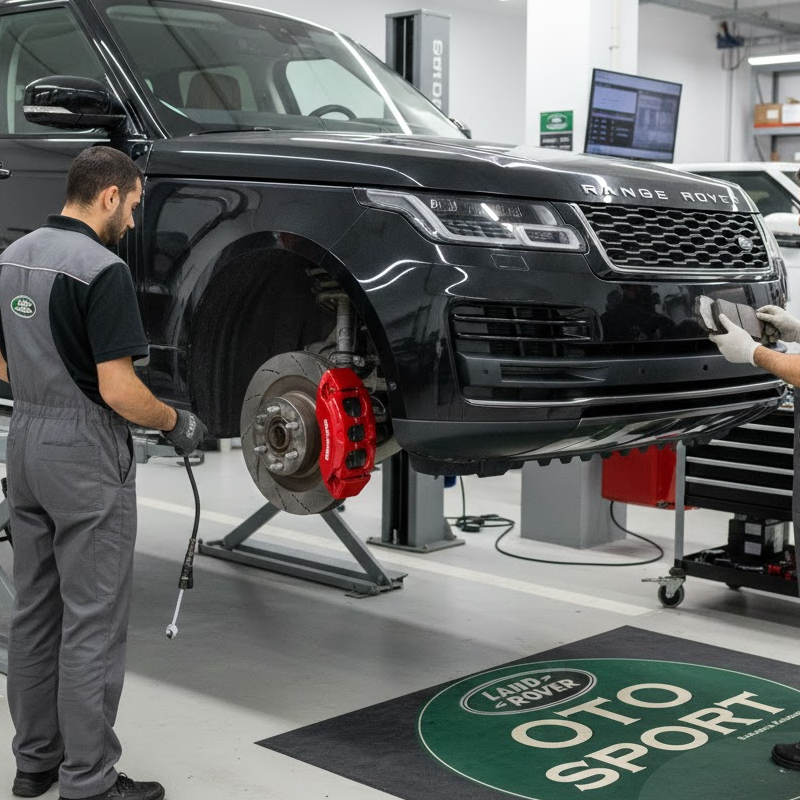 Land Rover fren performansını koruyan bakım hizmeti.