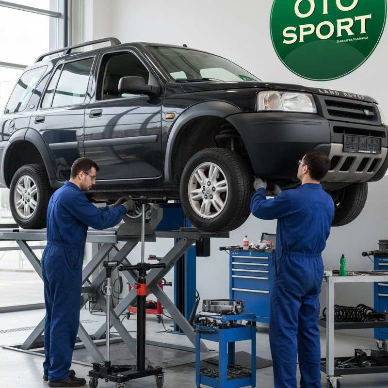 Oto Sport, Land Rover süspansiyon ve amortisörünü onarır.
